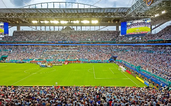 Soccer match at Hard Rock Stadium